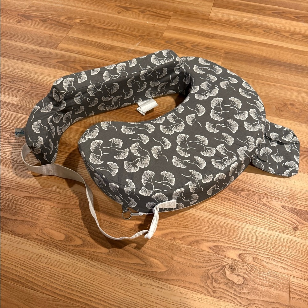 Floral Gray Nursing Pillow